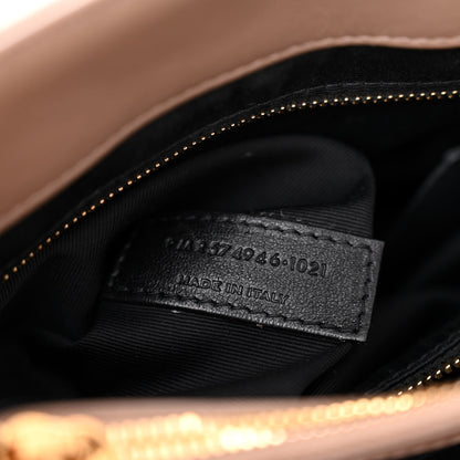 Saint Laurent Calfskin Y Quilted Monogram Medium Loulou Chain Satchel Taupe 7 of 11
