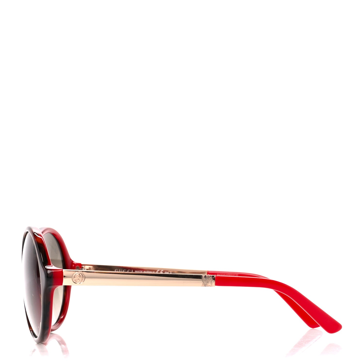 Gucci Acetate Round Sunglasses GG3770 Red 3 of 8
