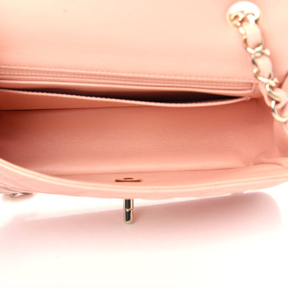 Chanel Lambskin Quilted Mini Rectangular Flap Light Pink 5 of 11