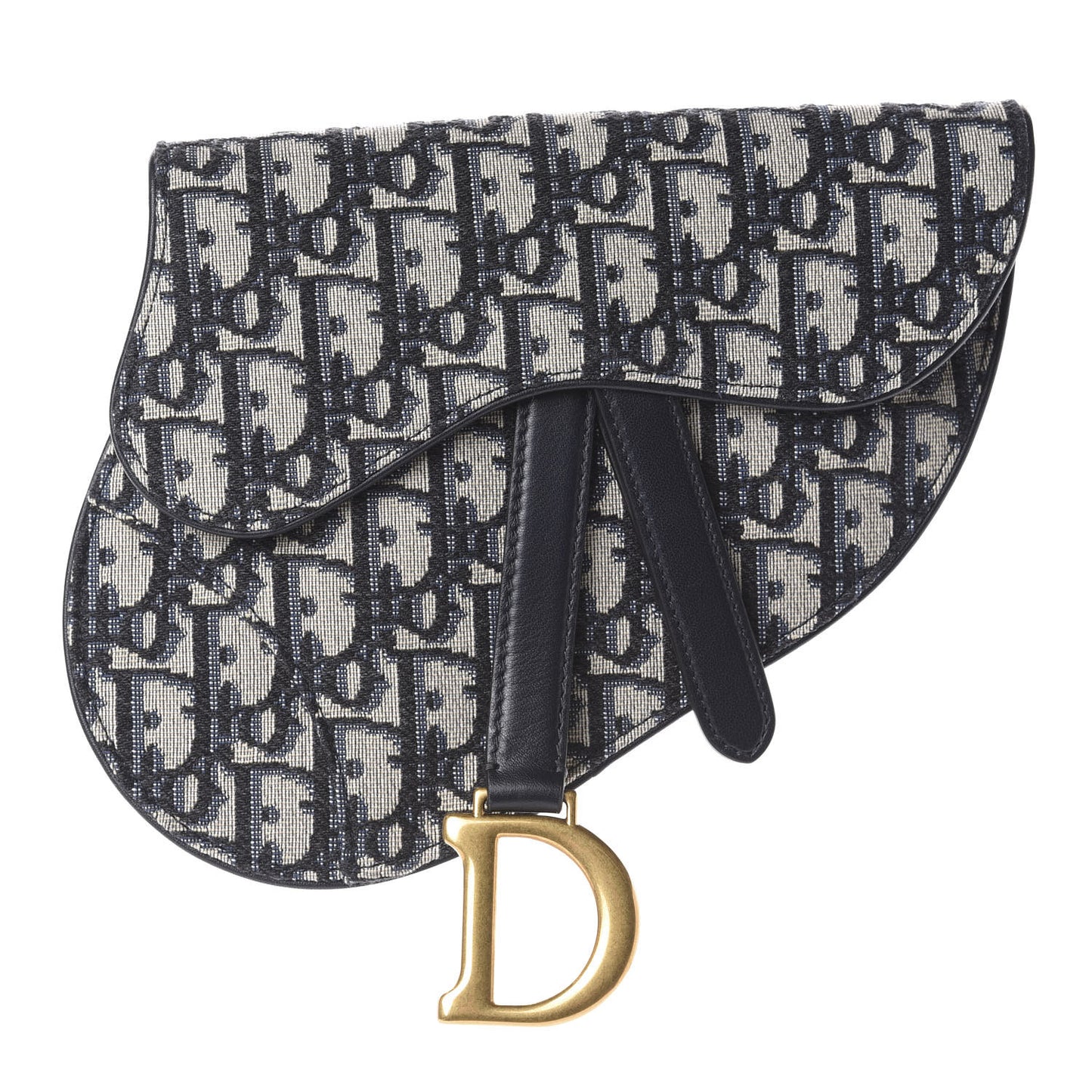 Oblique Saddle Belt Bag Blue