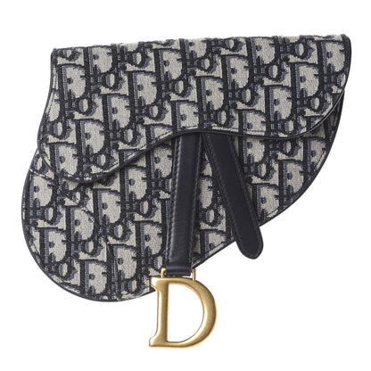 Christian Dior Oblique Saddle Belt Bag Blue 1 of 8