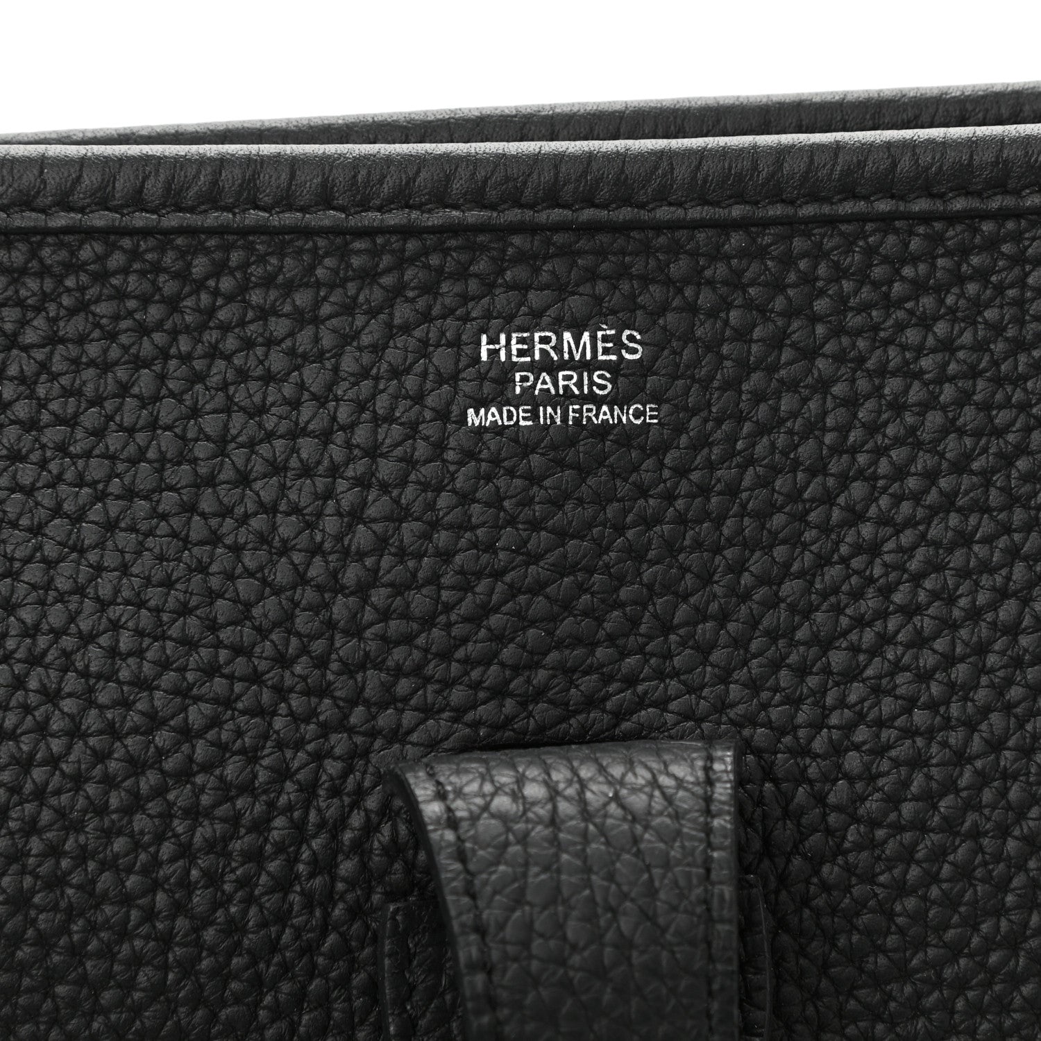 Hermes Taurillon Clemence Evelyne III GM Black 6 of 10