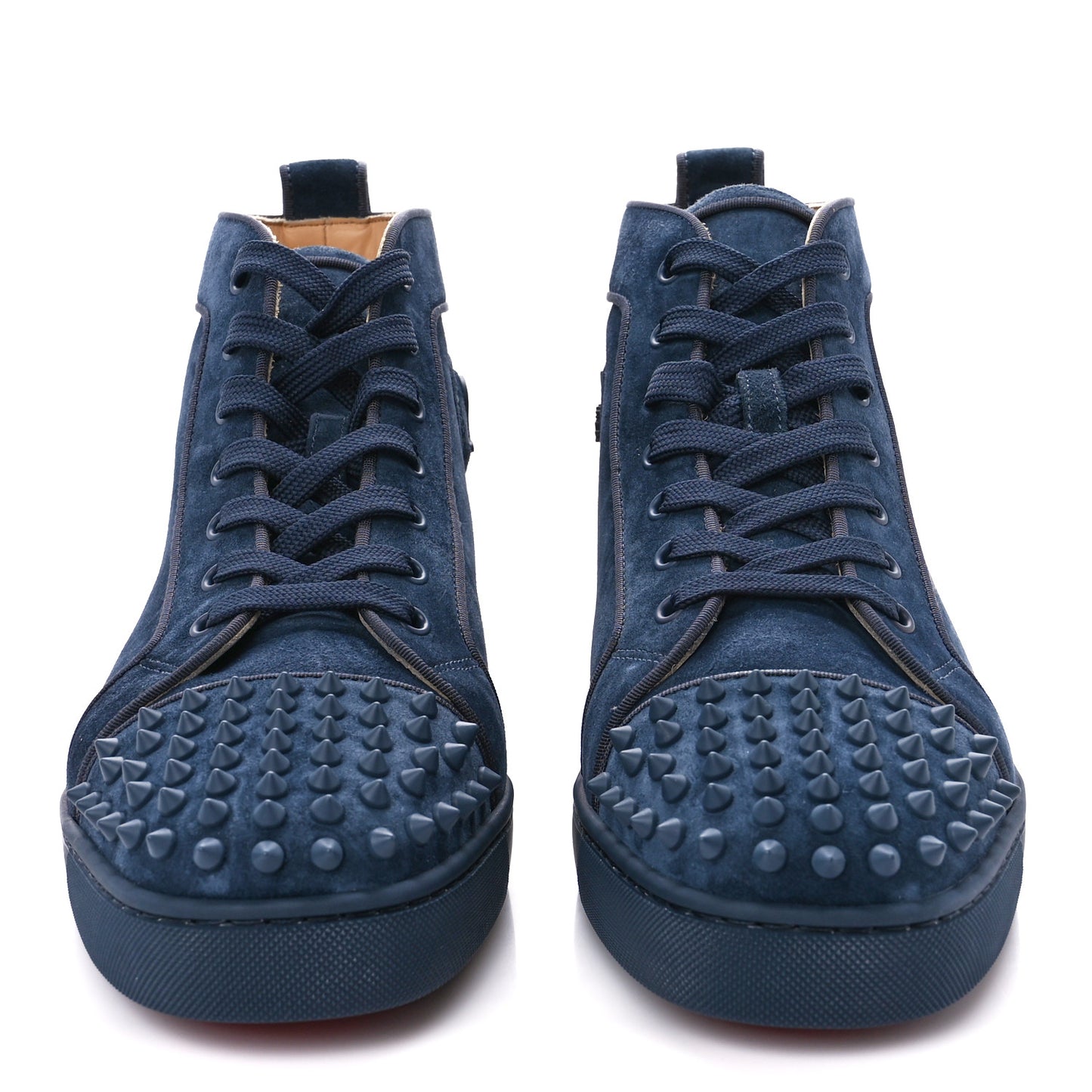 Veau Velours Louis Orlato High Top Sneakers 45 Blue