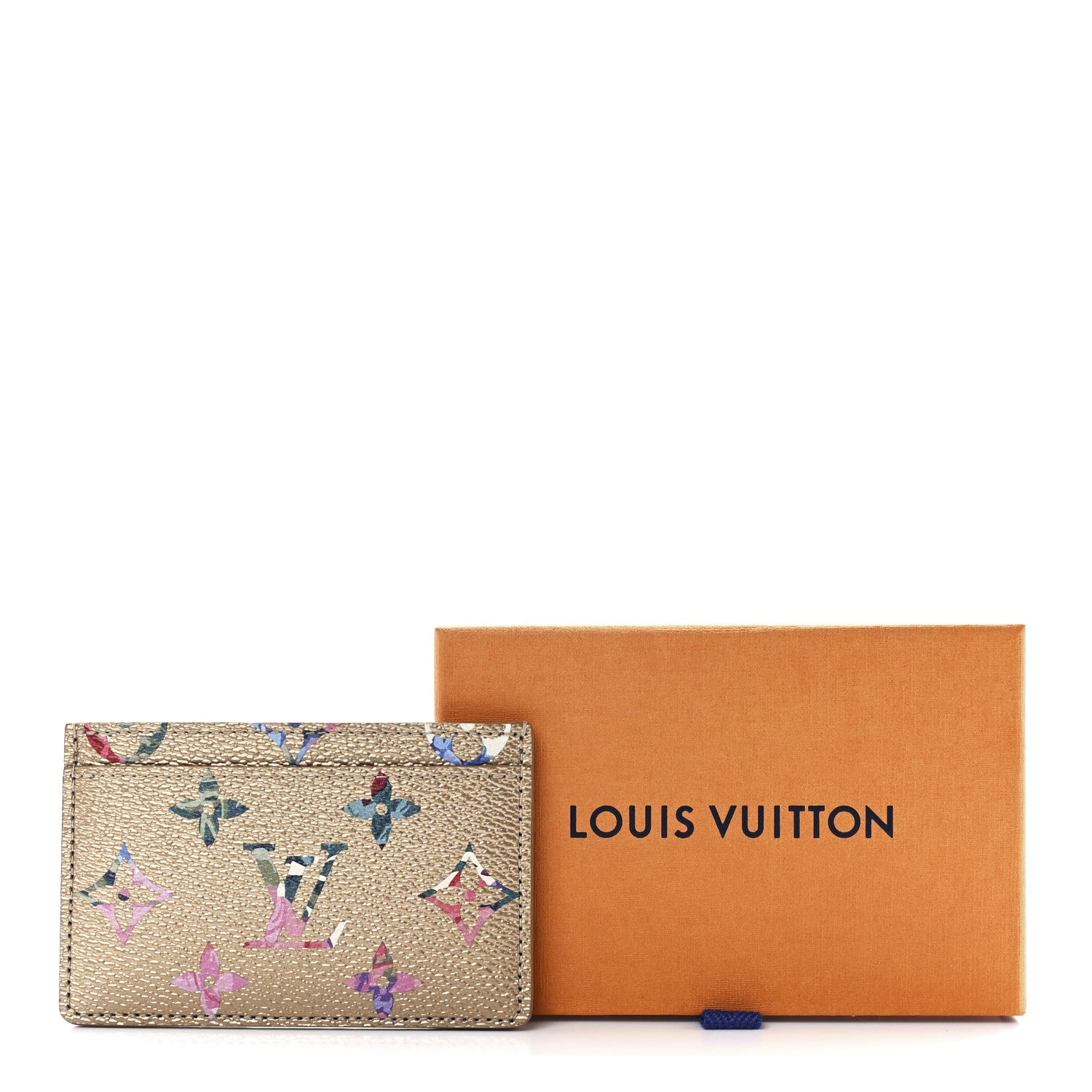 Louis Vuitton Metallic Monogram LV Garden Card Holder Gold 11 of 11