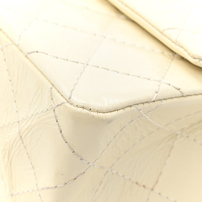 Chanel Distressed Patent Quilted 2.55 Reissue 226 Flap Ivory 12 of 14