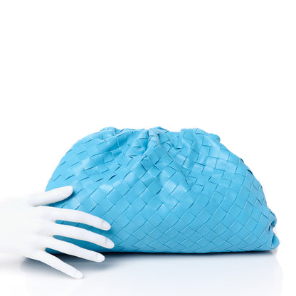 Bottega Veneta Nappa Maxi Intrecciato The Pouch Oversized Clutch Swimming Pool 2 of 11