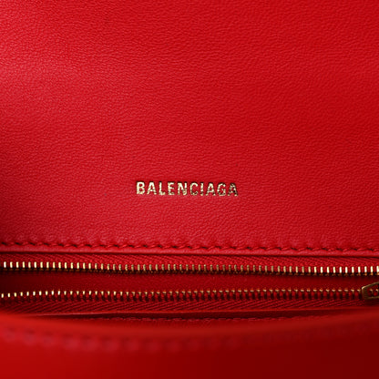 Balenciaga Shiny Box Calfskin Small Hourglass Top Handle Bag Bright Red 10 of 17