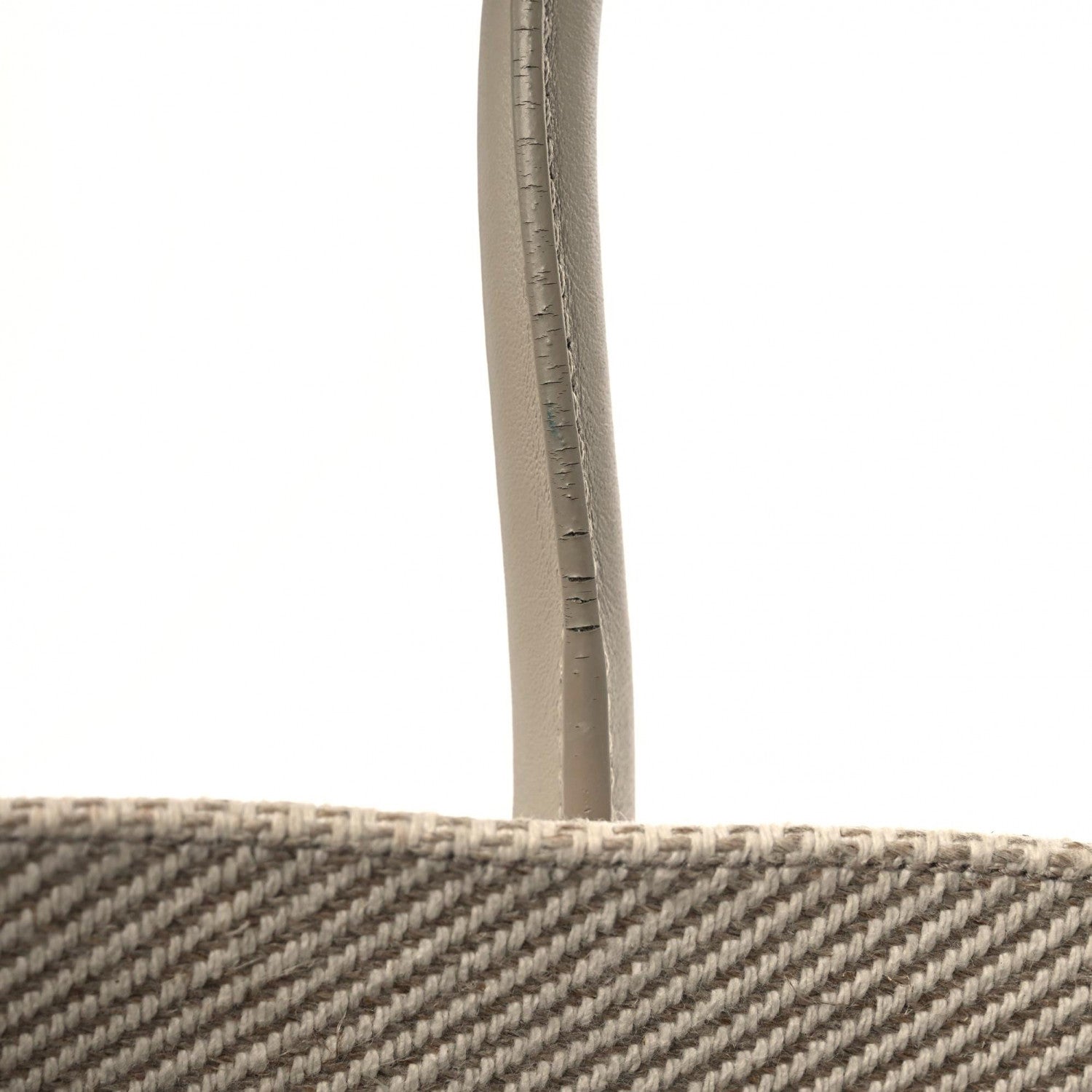 Saint Laurent Linen Calfskin Small Rive Gauche Tote Beige Sea Salt 13 of 17