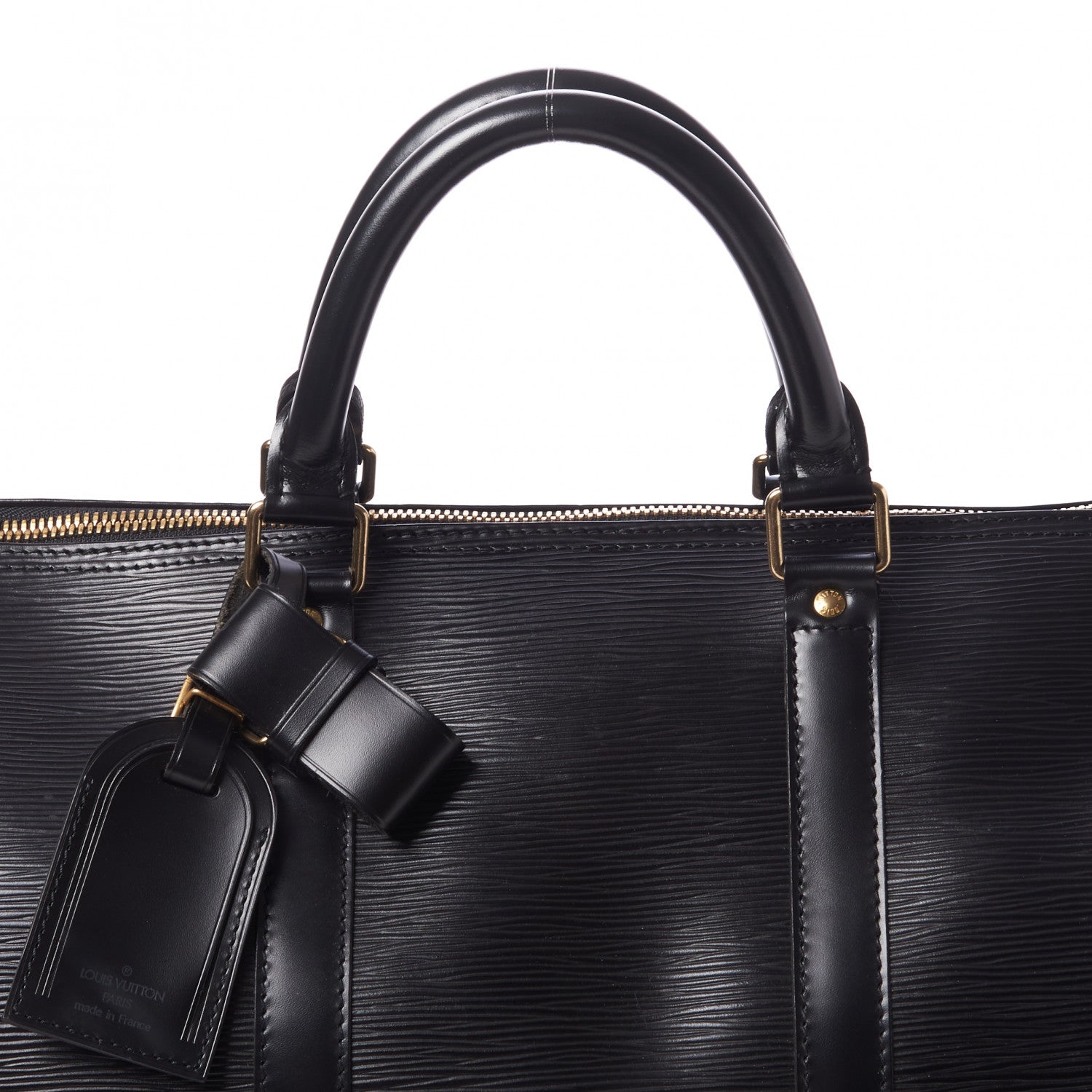 Louis Vuitton Epi Keepall 55 Black 8 of 10