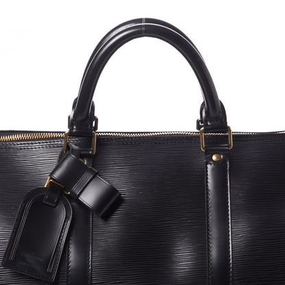 Louis Vuitton Epi Keepall 55 Black 8 of 10