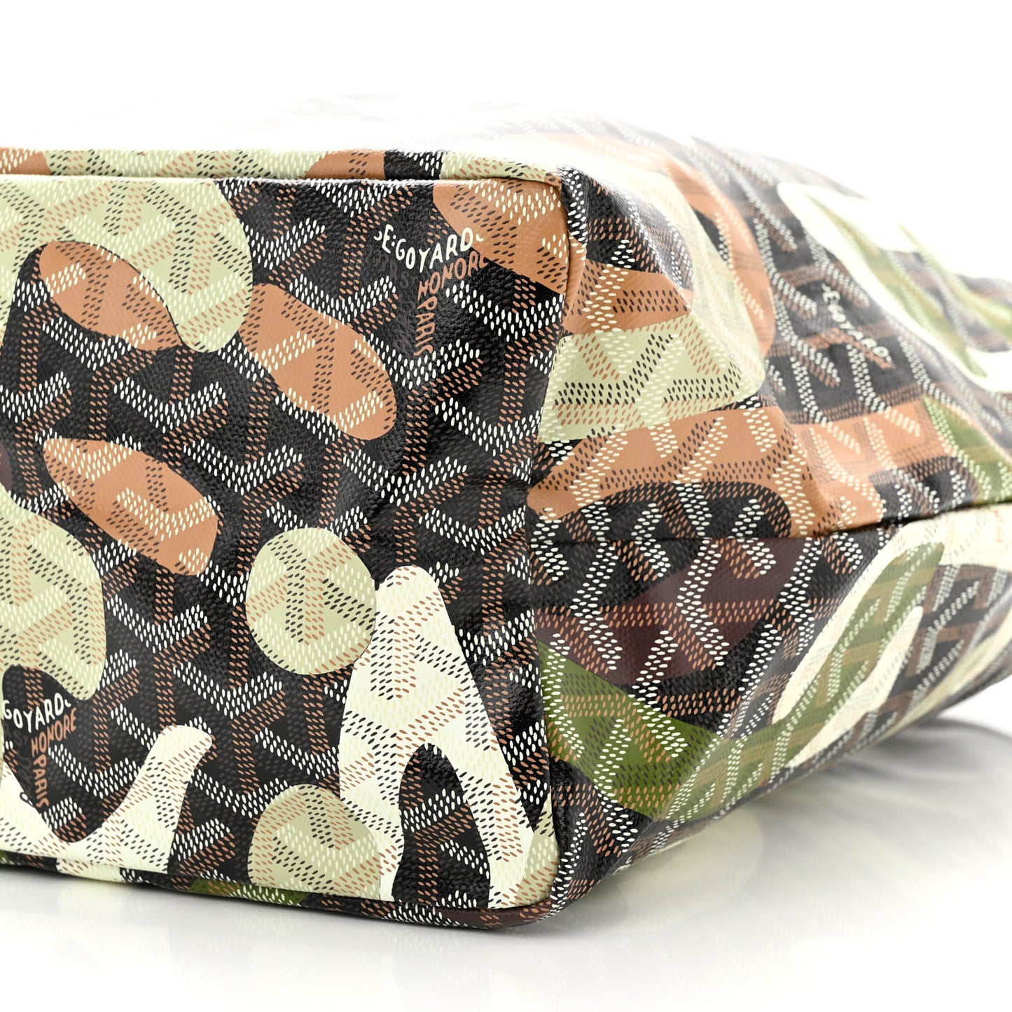 Goyardine Saint Louis Lettres Camouflage PM Black Green