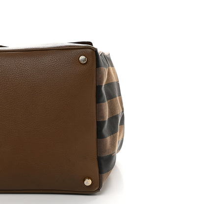 Fendi Vitello Pequin Magnetic Top Satchel Foresta 8 of 14