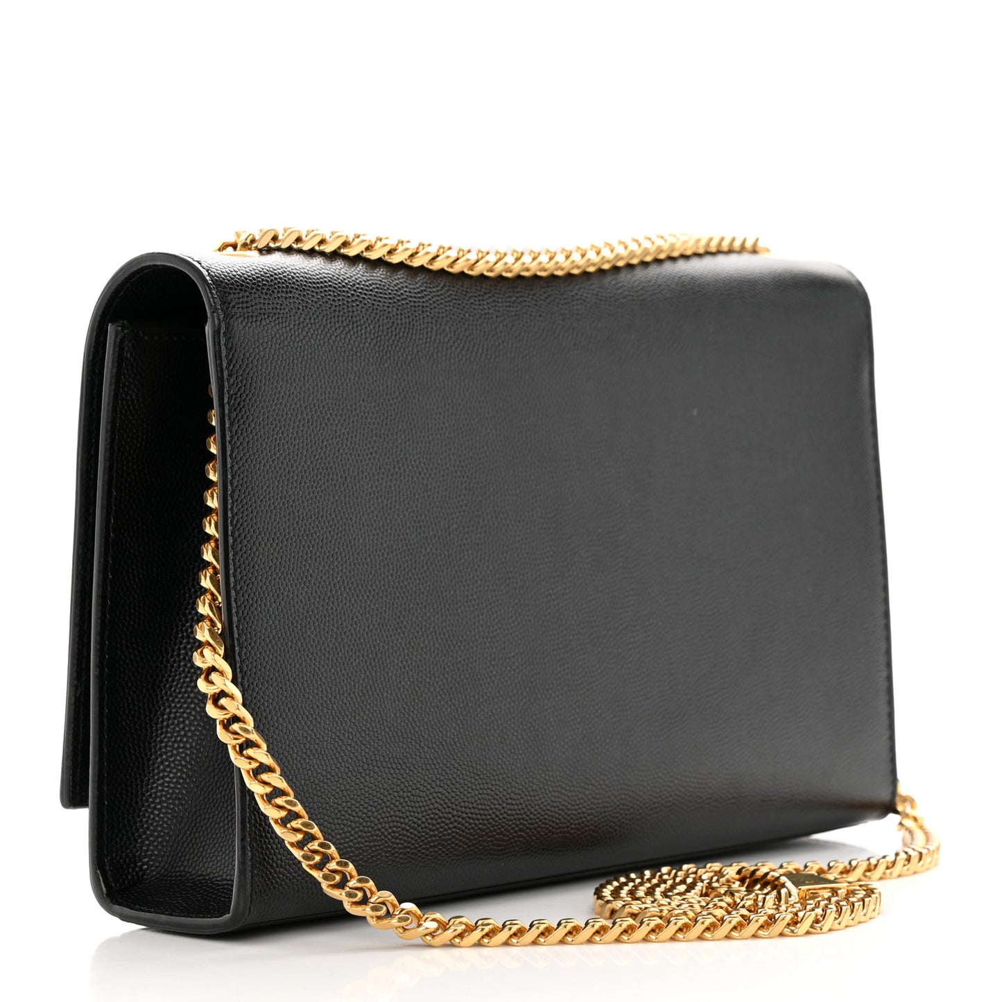 Grain De Poudre Medium Classic Monogram Kate Satchel Black