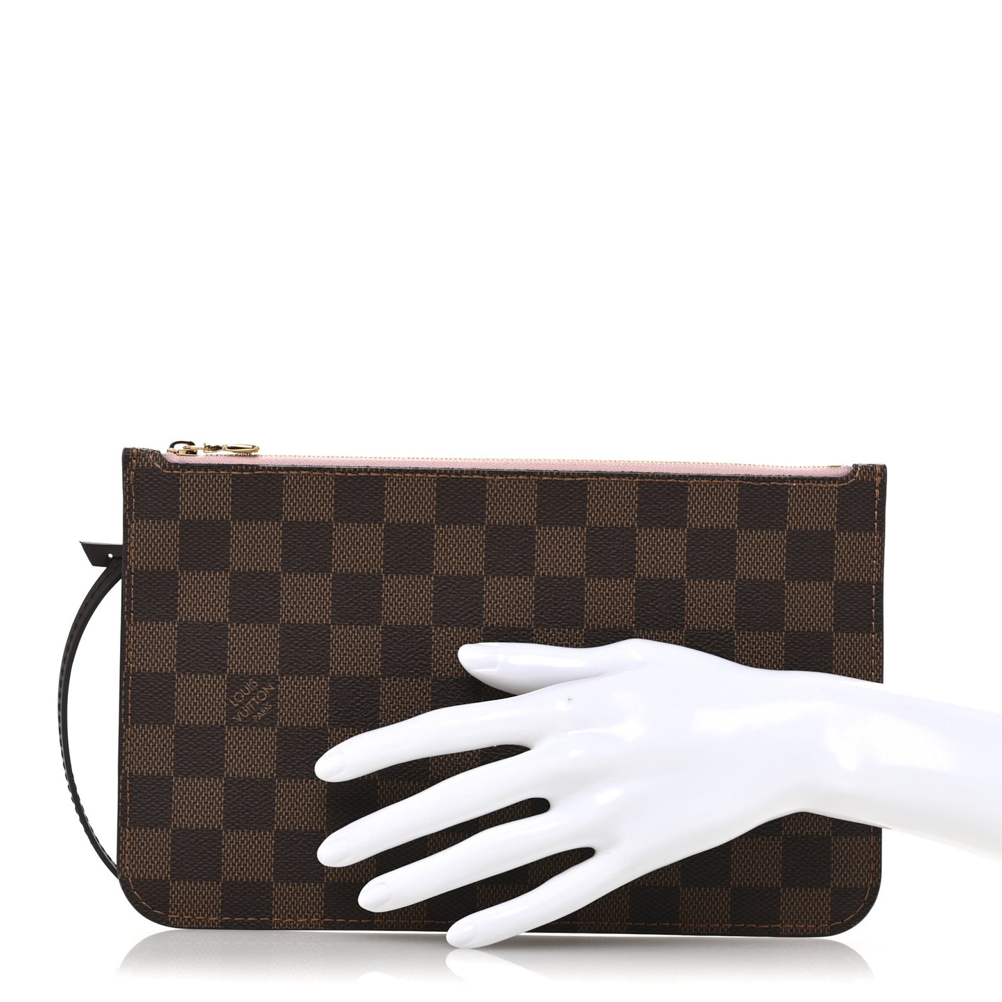 Damier Ebene Neverfull MM GM Pochette Rose Ballerine