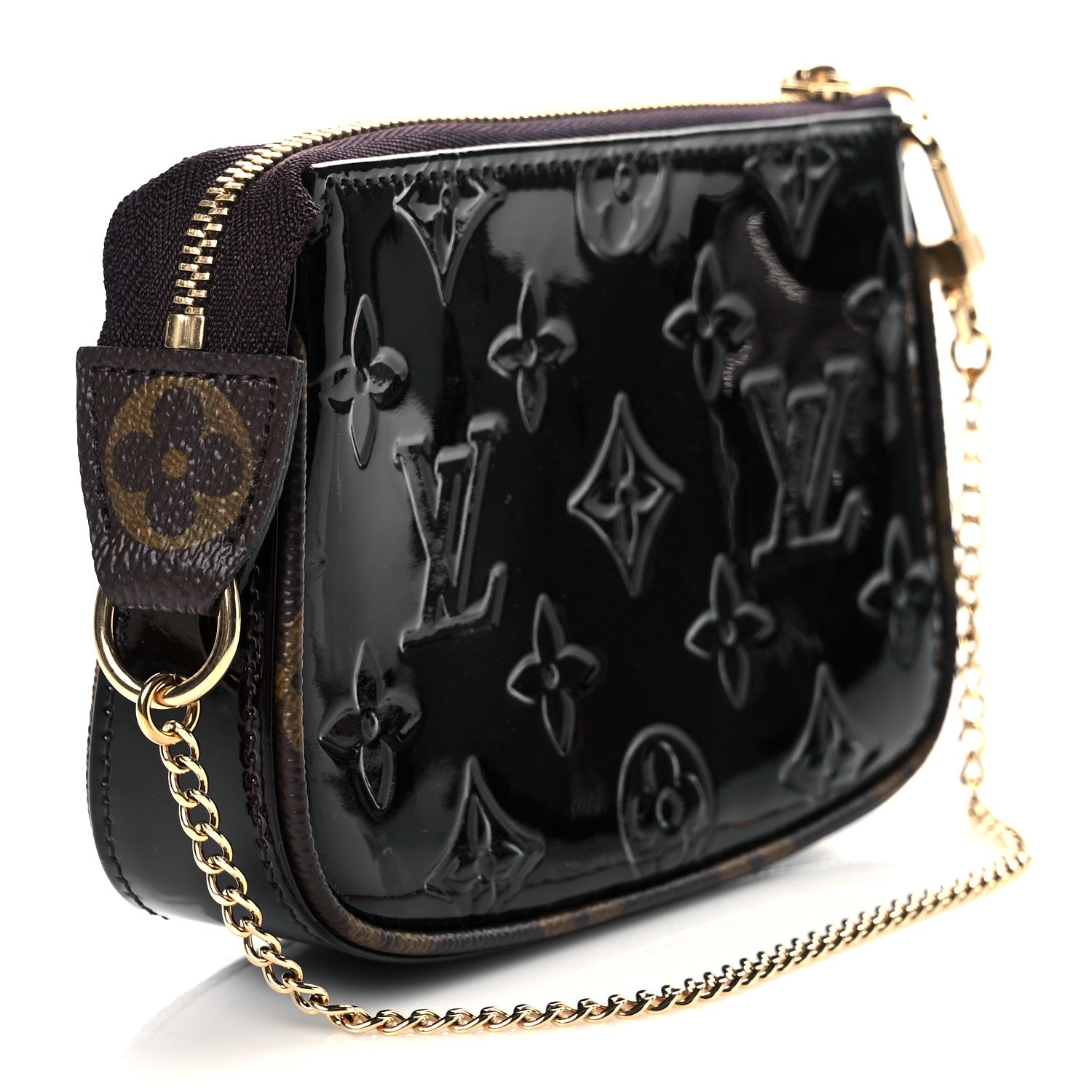 Louis Vuitton Vernis Monogram Mini Pochette Accessories Amarante 3 of 9