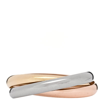 Cartier 18K Pink Yellow White Gold Small Trinity Ring 58 8.25 3 of 5