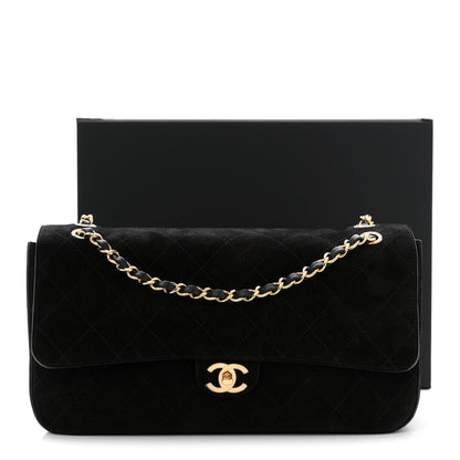 Chanel Suede Calfskin Small Souplissimo Maxi Flap Black 12 of 12
