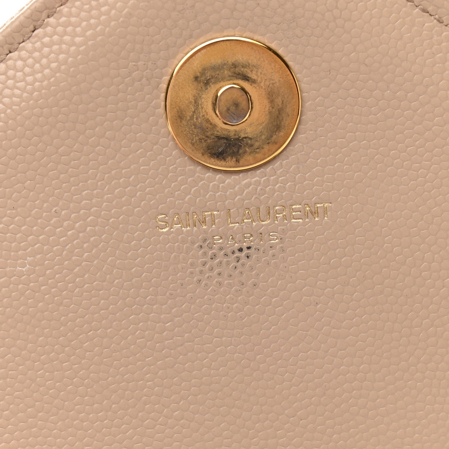Saint Laurent Grain De Poudre Matelasse Chevron Large Monogram Satchel Dark Beige 7 of 17