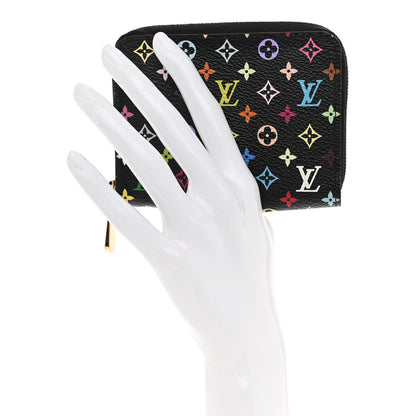 Louis Vuitton Monogram Multicolor Zippy Coin Purse Black Grenade 2 of 7