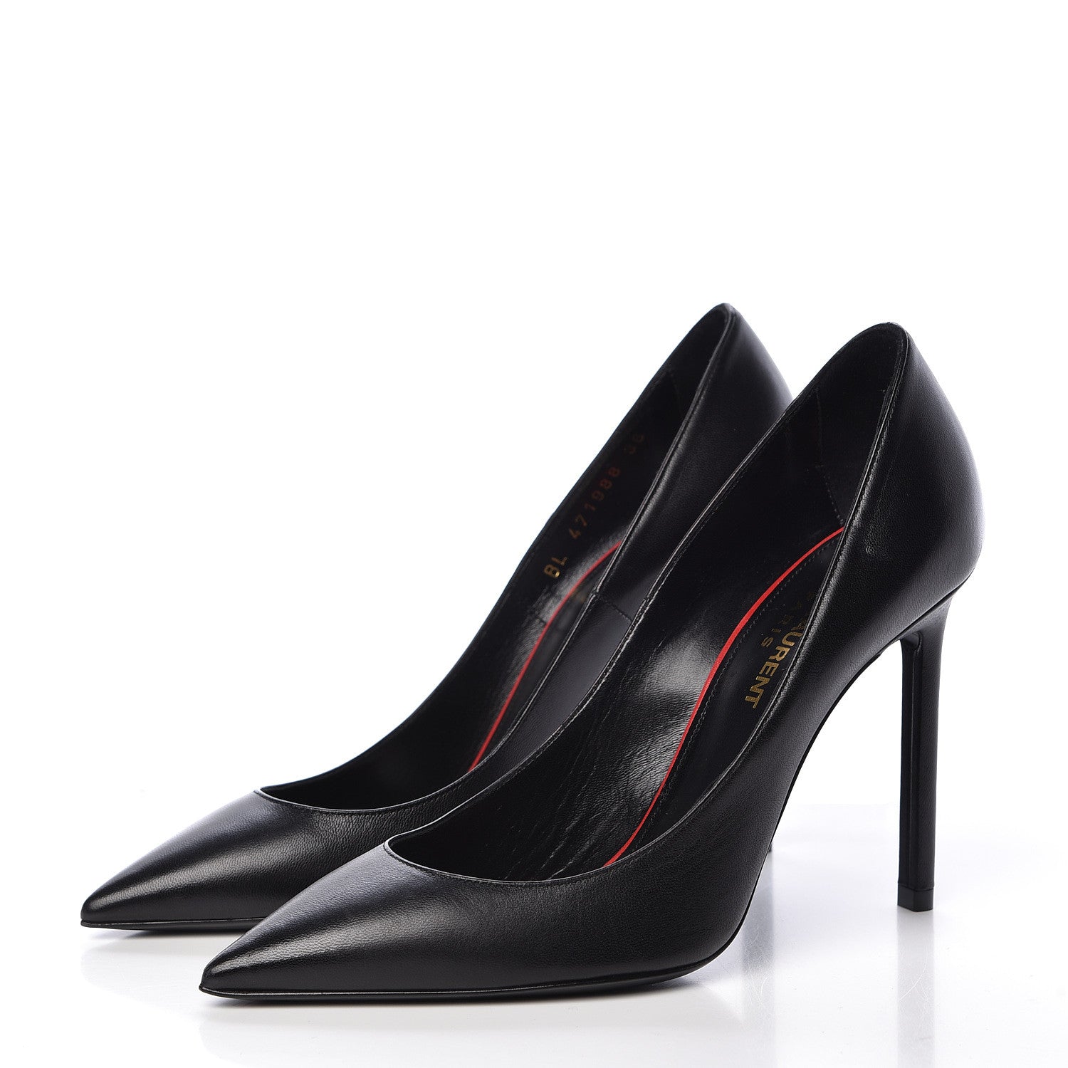 Saint Laurent Calfskin Zoe 105 Pump 36 Black 3 of 13