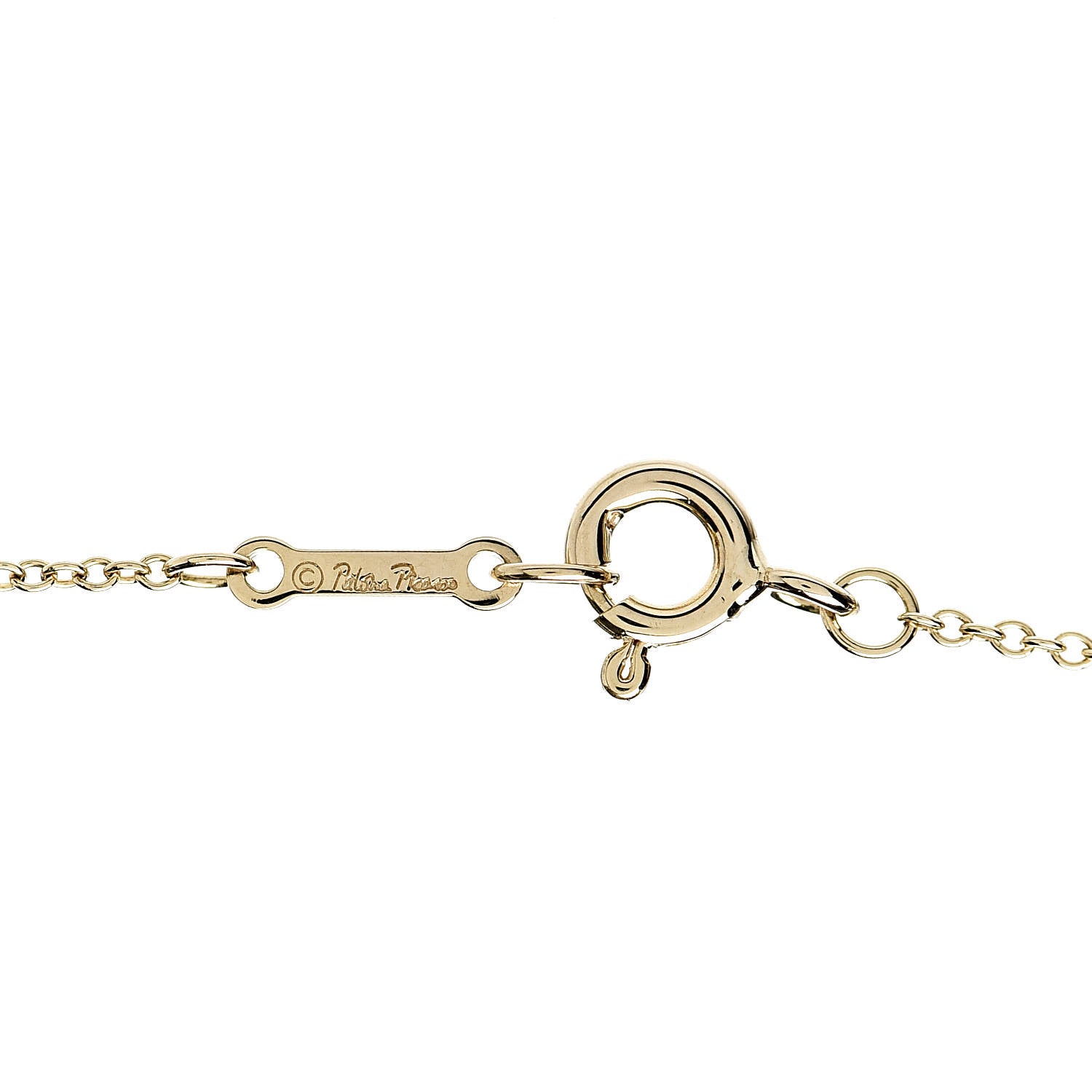 Tiffany 18K Yellow Gold Diamond Paloma Picasso Venezia Goldoni Heart Pendant Necklace 5 of 6