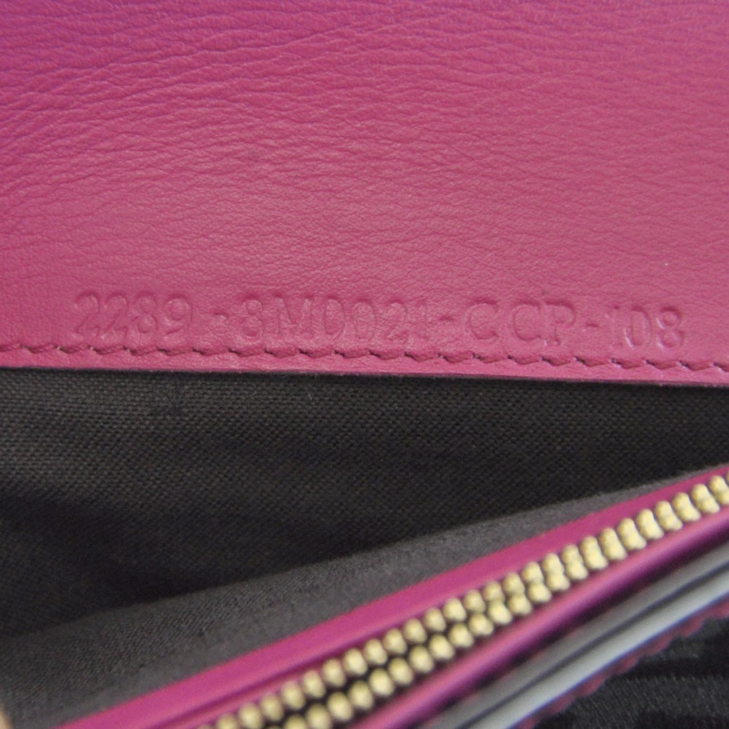Fendi Zucchino Continental Wallet Black Pink 7 of 9