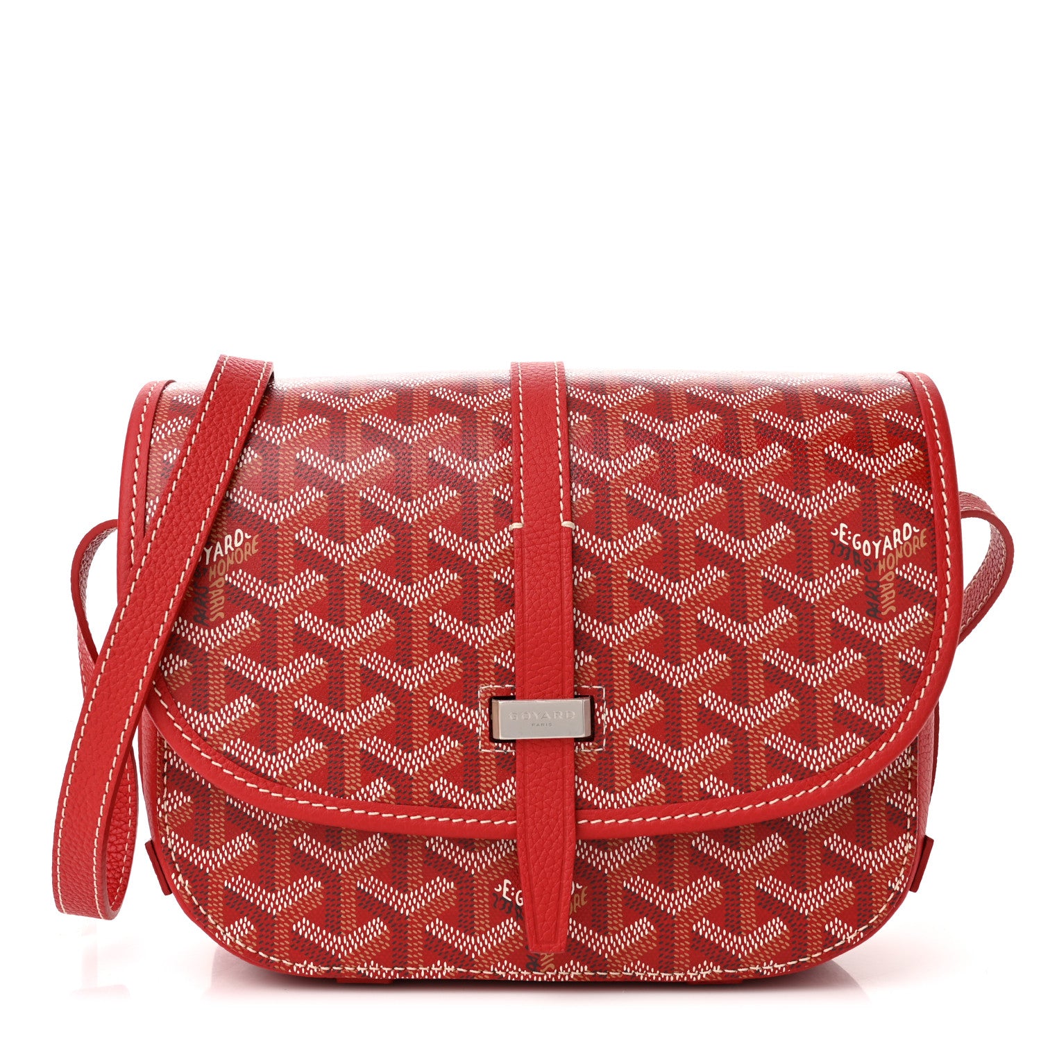Goyard Goyardine Belvedere II PM Messenger Bag Red 1 of 9