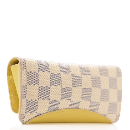 Louis Vuitton Damier Azur Woody Sunglasses Case Pineapple 3 of 8