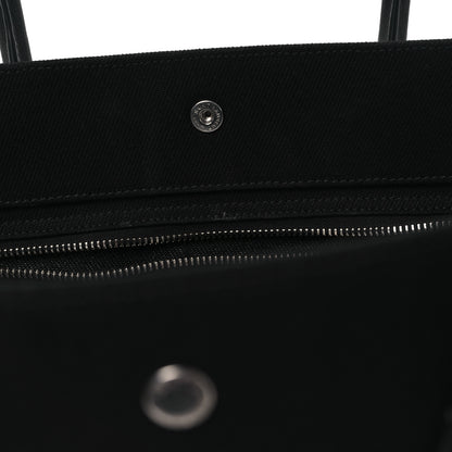 Saint Laurent Linen Calfskin Rive Gauche Tote Black 12 of 12