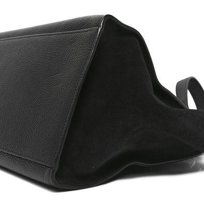 Celine Drummed Calfskin Suede Small Trapeze Black 9 of 9