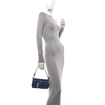 Louis Vuitton Monogram Denim Pochette Accessories Cargo Blue 2 of 9