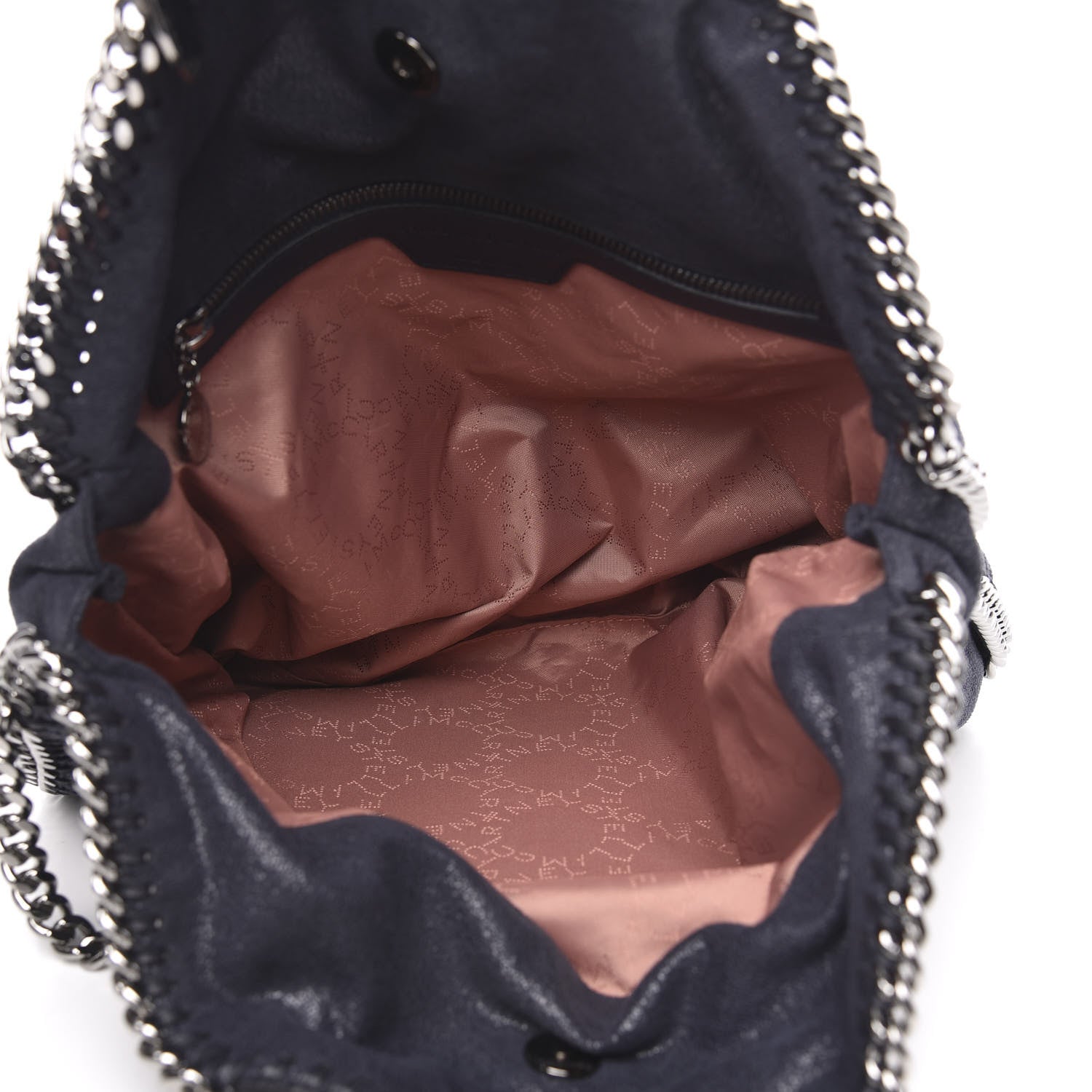 Stella McCartney Shaggy Deer Falabella Fold Over Tote Navy 5 of 9