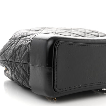 Chanel Aged Calfskin Quilted Gabrielle Backpack Black 9 of 15