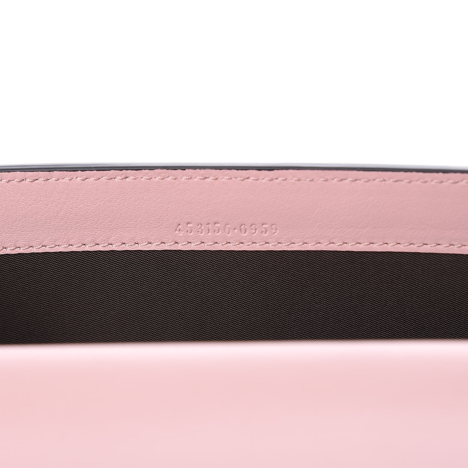 Gucci GG Supreme Monogram Calfskin Padlock Clutch Beige Perfect Pink 7 of 10