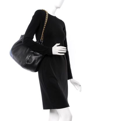 Prada Soft Calf Chain Tote Black 2 of 13