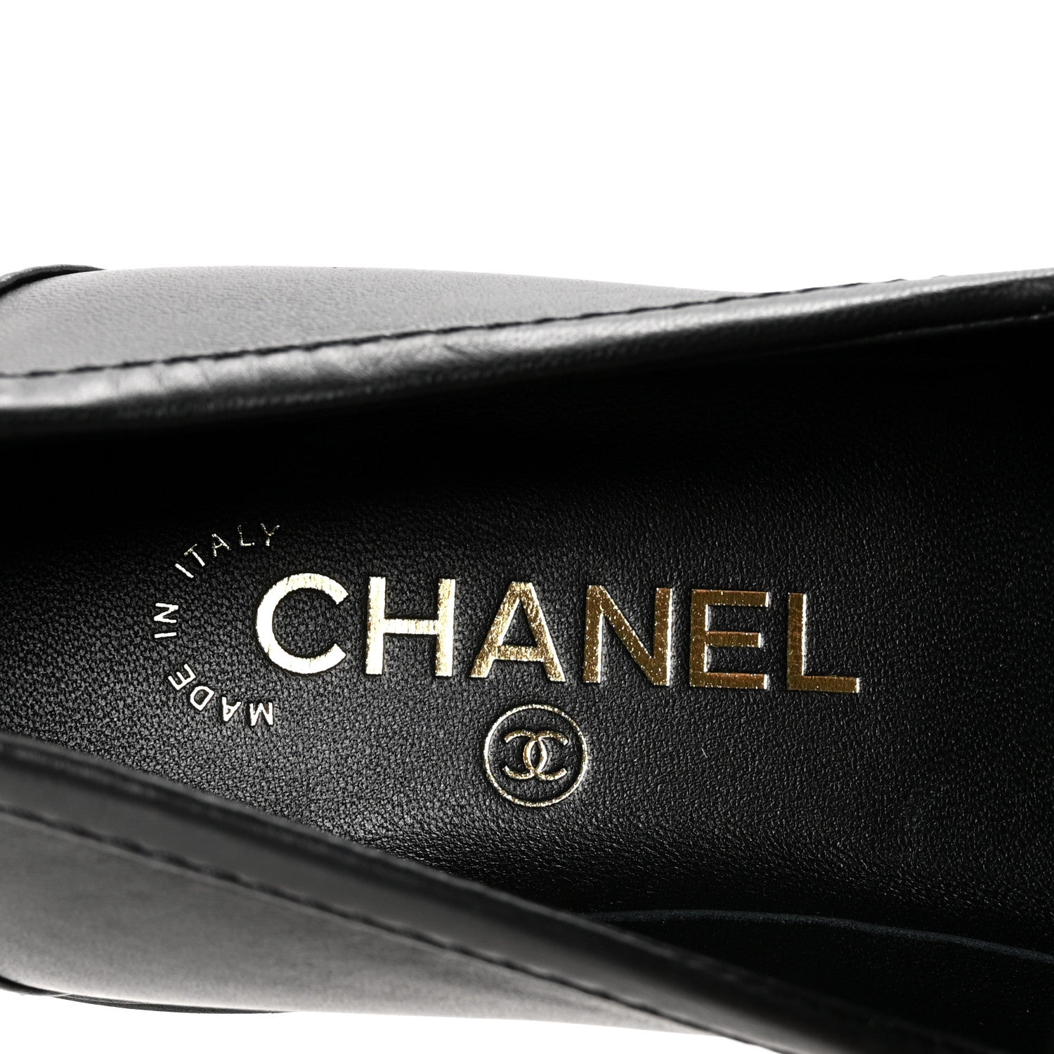 Chanel Crumpled Lambskin Quilted CC Turnlock Loafers 38.5 Black 8 of 10