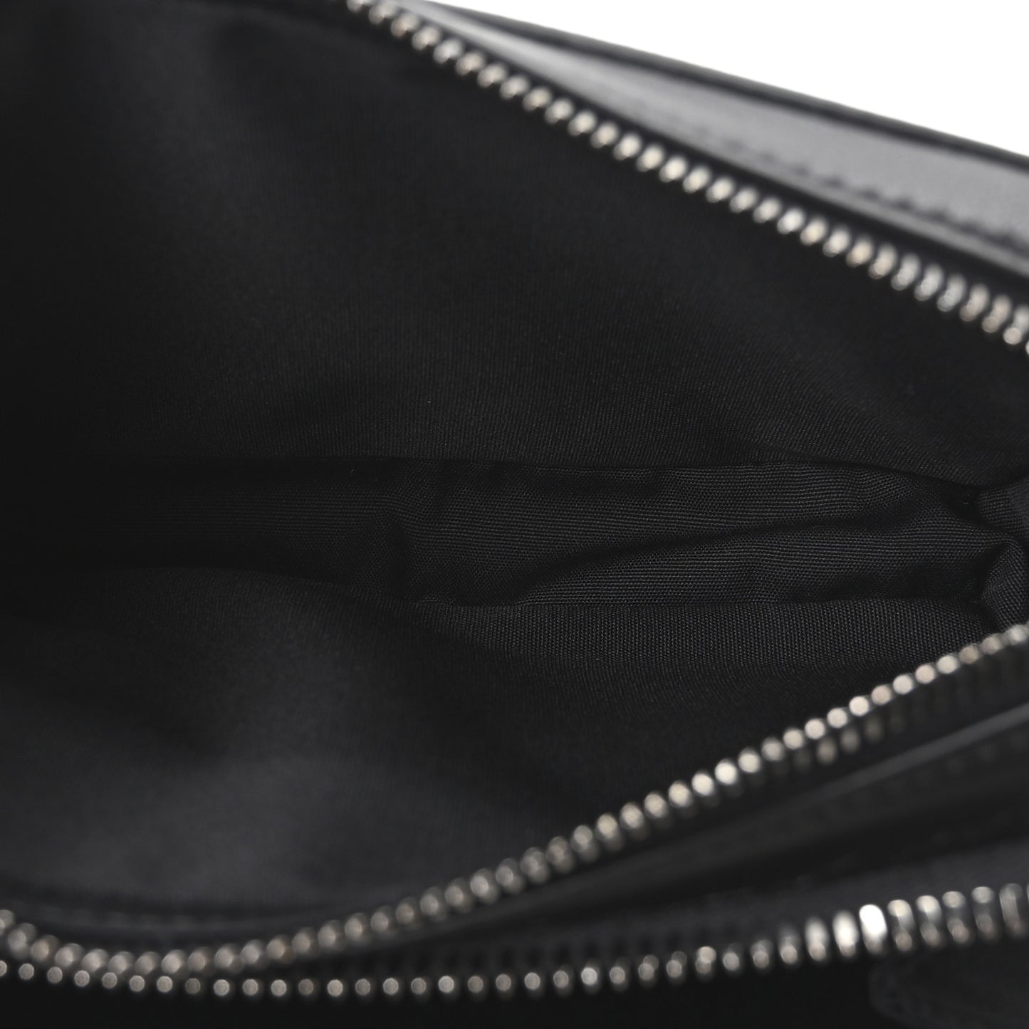 Coated Canvas CD Diamond Messenger Pouch Black