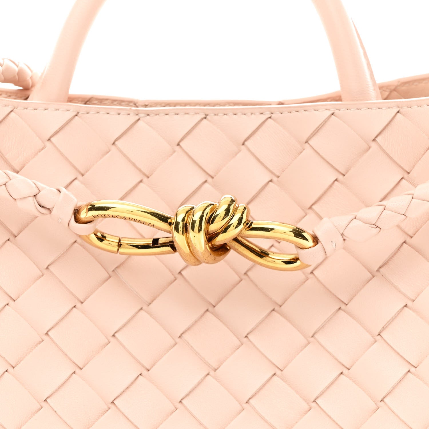 Bottega Veneta Nappa Intrecciato Small Andiamo Shoulder Bag Lotus 7 of 9