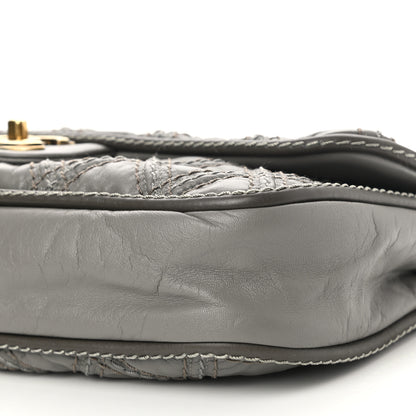 Chanel Calfskin Stitch Triptych Flap Grey 9 of 9