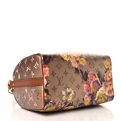 Louis Vuitton Metallic Monogram LV Garden Speedy Bandouliere 25 Gold 3 of 8
