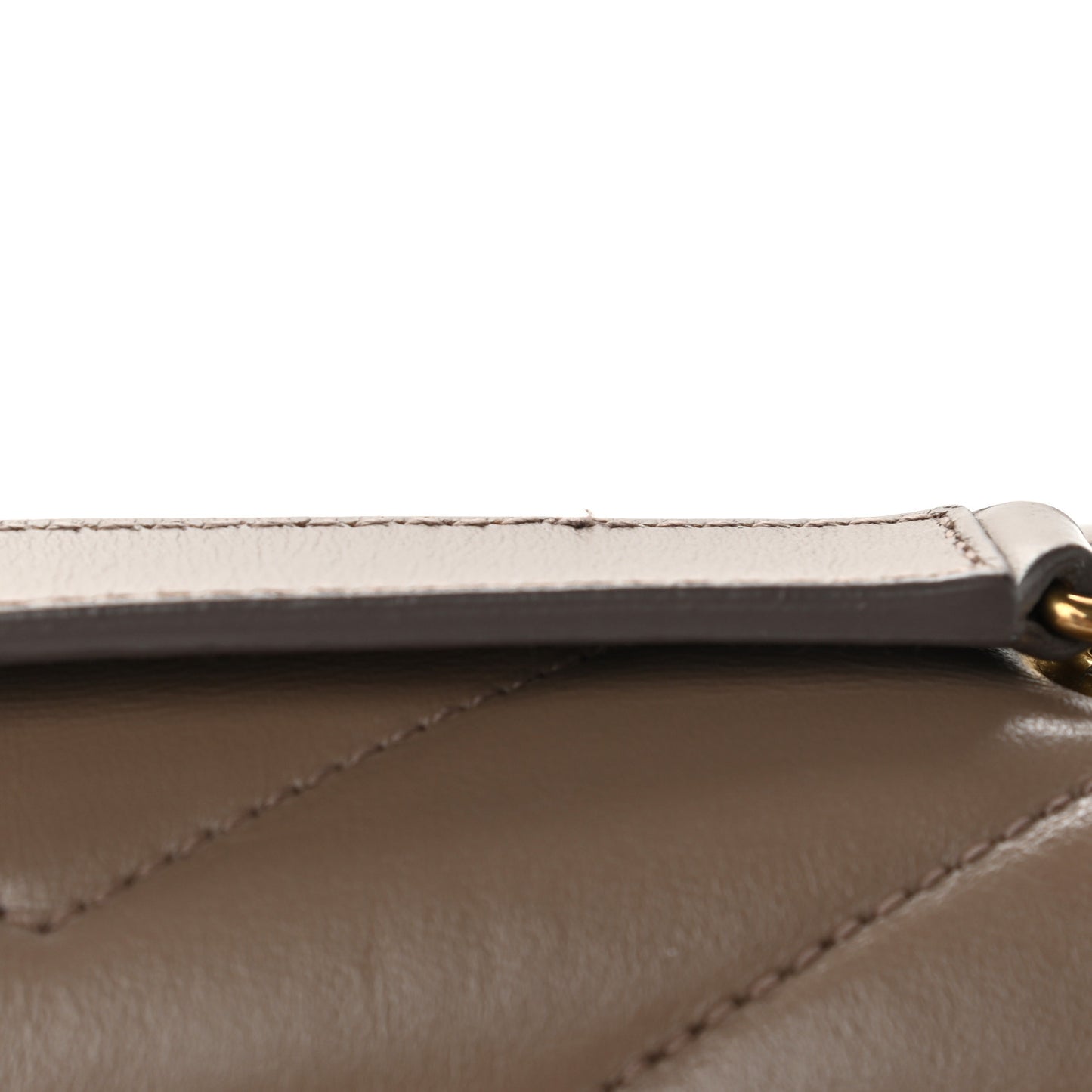 Calfskin Y Quilted Monogram Small Loulou Chain Satchel Taupe