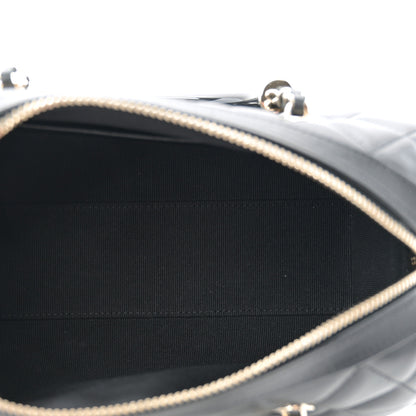 Chanel Lambskin Quilted Mini Bowling Bag Black 5 of 10