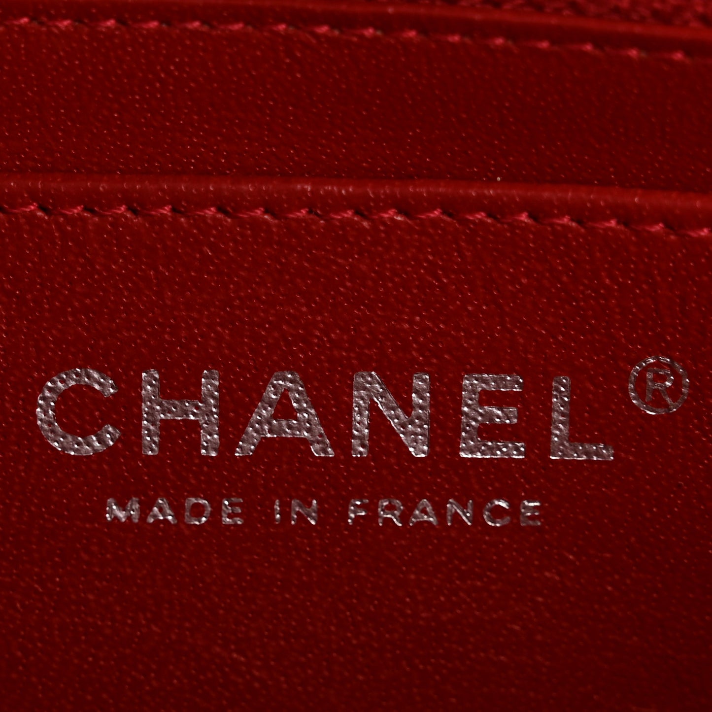Lambskin Quilted Mini Rectangular Flap Red