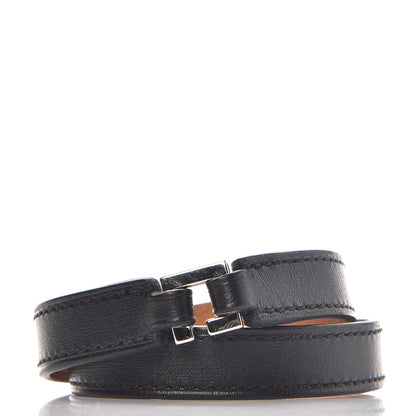Hermes Chamonix Rivale Double Tour Bracelet S Black 3 of 6