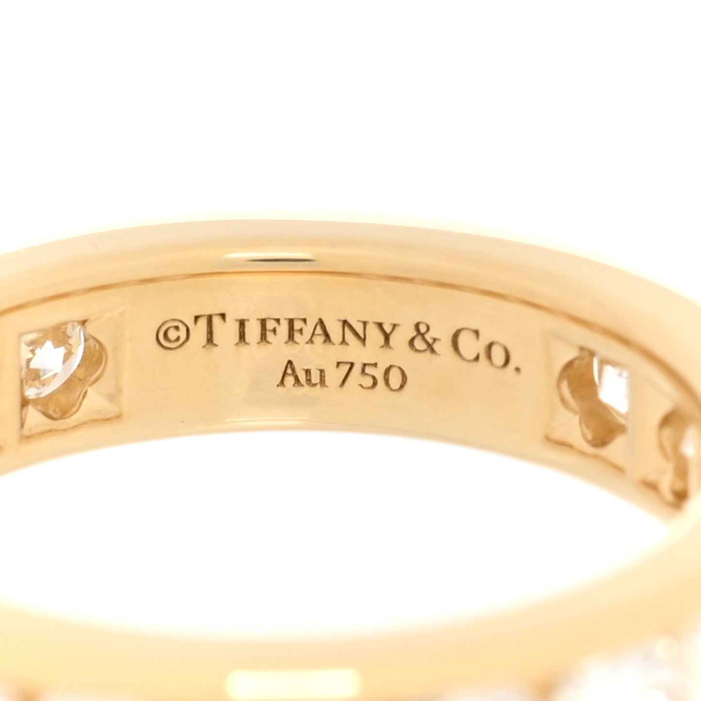18K Yellow Gold Diamond 4mm Channel Set Band Ring 46 3.75
