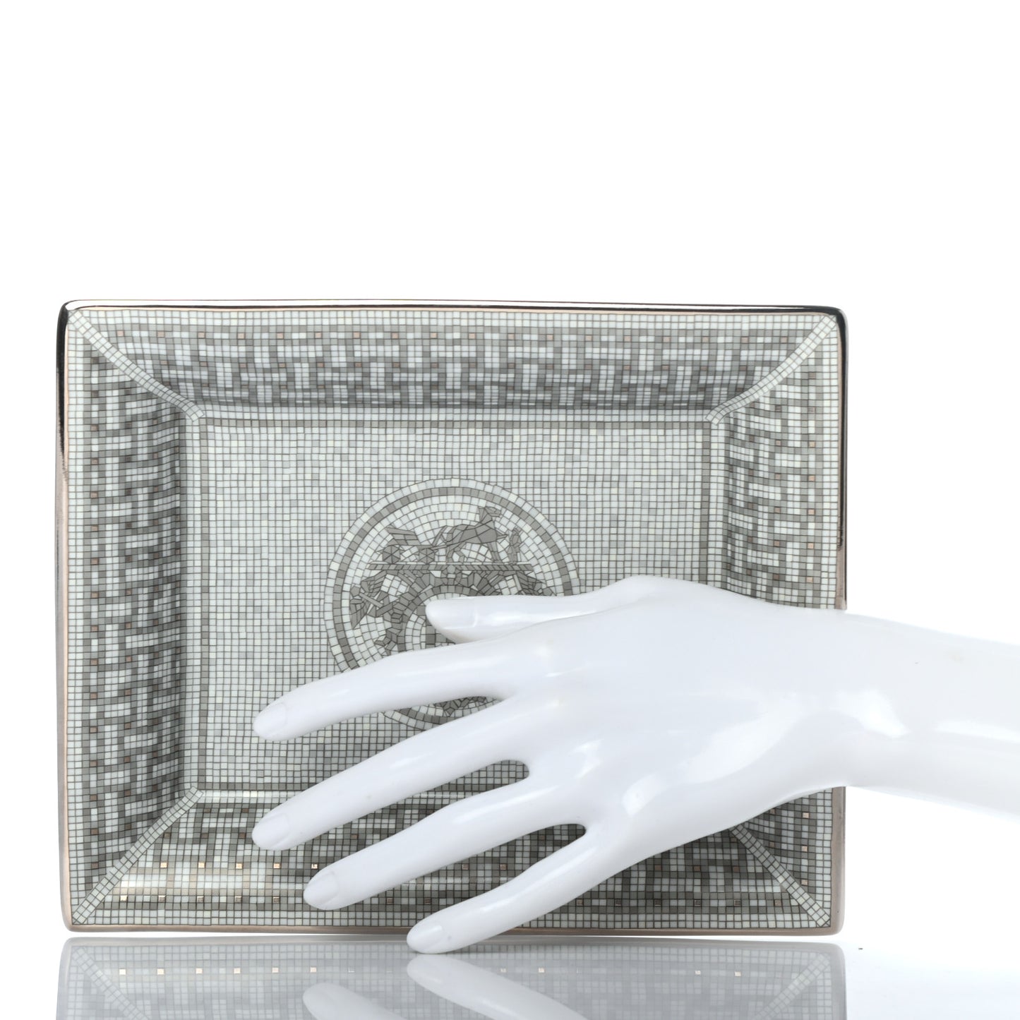 Porcelain Mosaique Au 24 Platine Change Tray