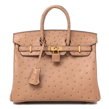 Hermes Ostrich Birkin 25 Chai 1 of 9