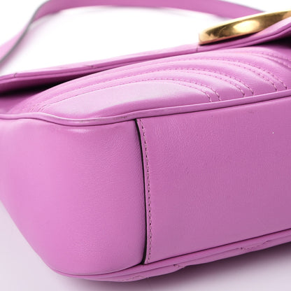 Gucci Calfskin Matelasse Medium GG Marmont Shoulder Bag Candy Mousse 9 of 10