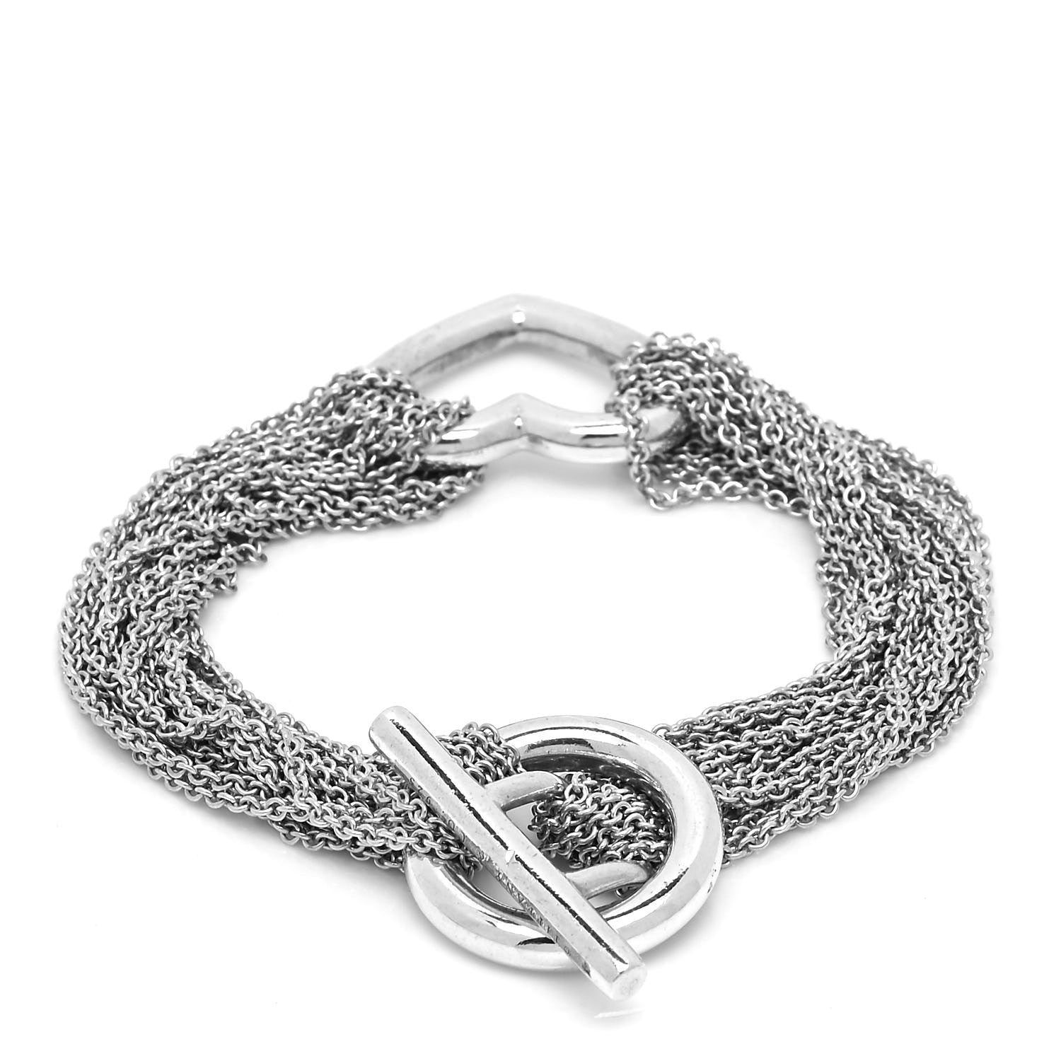 Tiffany Sterling Silver Heart Mesh Bracelet 3 of 4