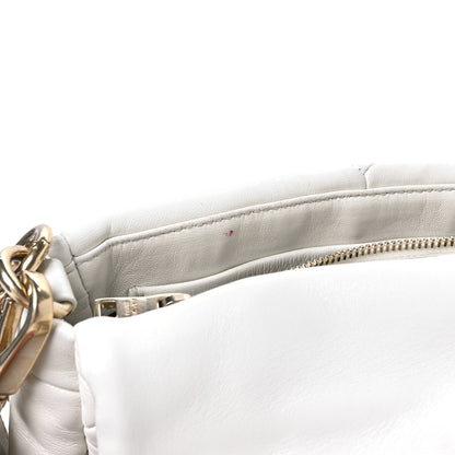Prada Nappa Re-Nylon Triangle Quilted Patchwork System Flap Shoulder Bag White 10 of 12